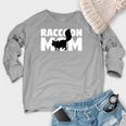 Raccoon Mom Tee - Cozy Crewneck Sweatshirt | Animal Lover Gift Heather Light Gray