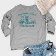 Street Cat Vintage Raccoon Opossum Skunk Women's Raglan Sweatshirt Heather Light Gray