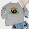 Trash Panda Raccoon Women’s Raglan Sweatshirt - Fun Animal Theme Heather Light Gray