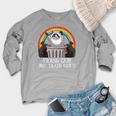 Trash Panda Raccoon Women's Raglan Sweatshirt | Fun Humor Heather Light Gray