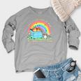 Women's Crewneck Raglan Sweatshirt - Groovy Raccoon Theme | Fun Casual Wear Heather Light Gray