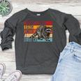 Adopt A Street Cat Women’s Raglan Sweatshirt - Funny Raccoon Lover’s Theme Heather Dark Gray