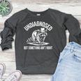 Cowboy Raccoon Women's Raglan Sweatshirt - Humorous Casual Wear Heather Dark Gray