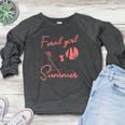 Feral Raccoon Meme Women's Crewneck Sweatshirt - Playful Summer Vibe Heather Dark Gray