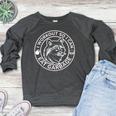 Funny Gym Raccoon Women's Raglan Sweatshirt - Workout Essential Heather Dark Gray