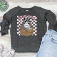 Possum Racoon Adopt A Cat Team Trash Opossums Raccoons Small Women's Crewneck Raglan Sweatshirt  Heather Dark Gray