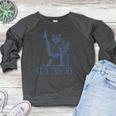Raccoon Halloween Women's Raglan Sweatshirt | Stay Trashy Theme Heather Dark Gray