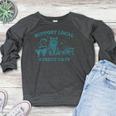 Street Cat Vintage Raccoon Opossum Skunk Women's Raglan Sweatshirt Heather Dark Gray