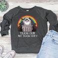 Trash Panda Raccoon Women's Raglan Sweatshirt | Fun Humor Heather Dark Gray