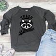 Trash Panda Raccoon Women's Sweatshirt - Funny Conservation Style Heather Dark Gray