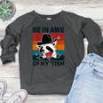 Vintage Autism Awareness Raccoon Women's Raglan Sweatshirt Heather Dark Gray