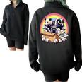 Adopt a Street Cat & Friends Vintage Sweatshirt - Oversized Half Zip Black