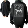 Dream Big Raccoon Oversized Zip Sweatshirt - Fun Unisex Style Black