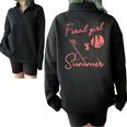 Feral Raccoon Half Zip Sweatshirt | Summer Vacation Oversized Style Black