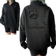 Feral Raccoon Moon Zip Sweatshirt - Cozy Animal Lovers Outerwear Black