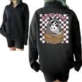 Possum Racoon Adopt A Cat Team Trash Opossums Raccoons Small Half Zip Oversized Sweatshirt Black