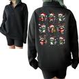 Raccoon Lover Oversized Sweatshirt - Cozy Christmas Half Zip Pajama Black