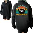 Raccoon Spirit Animal Sweatshirt | Cozy Half Zip | Oversized Style Black