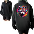 Retro Raccoon Headphones Sweatshirt - Modern Style for Adults & Kids Black