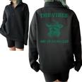 Sarcastic Raccoon Cowboy | Comfy Half-Zip Oversized Sweatshirt Black