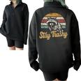 Stay Trashy Meme Sweatshirt - Fun Opossum & Raccoon Design Black