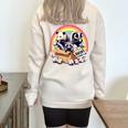 Adopt a Street Cat & Friends Vintage Sweatshirt - Oversized Half Zip Sand