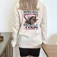 Autism Rizz Em With The Tism Meme Autistic Racoon Half Zip Oversized Sweatshirt Sand