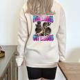 Even Baddies Get Saddies Raccoon Meme | Oversized Half-Zip Sweatshirt Sand