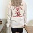 Funny Cowboy Raccoon Half Zip Sweatshirt | Quirky Oversized Style Sand
