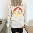 Get In Loser Trash Panda Raccoon Half Zip Oversized Sweatshirt Sand