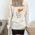 Happy Raccoon Lover Half-Zip Oversized Sweatshirt Sand
