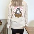 Possum Racoon Adopt A Cat Team Trash Opossums Raccoons Small Half Zip Oversized Sweatshirt Sand