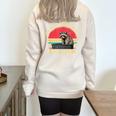 Raccoon Enthusiast Half-Zip Sweatshirt - Oversized Fit Coziness Sand