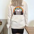 Raccoon Half Zip Sweatshirt | Oversized Trash Panda Design Sand