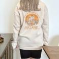 Raccoon Hiking Society Vintage Sweatshirt – Half Zip & Oversized Sand