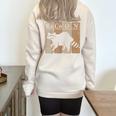 Raccoon Lover Chemistry Elements Sweatshirt | Half Zip Oversized Sand