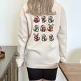 Raccoon Lover Oversized Sweatshirt - Cozy Christmas Half Zip Pajama Sand
