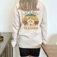 Raccoon Lovers Half Zip Oversized Sweatshirt | Cute & Playful Design Sand