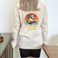 Raccoon Lovers Vintage Half Zip Oversized Sweatshirt - Unique Streetwear Sand
