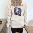 Raccoon Moon Howl Unisex Sweatshirt – Cozy Half Zip Sand