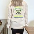Raccoon Oversized Half Zip Sweatshirt - Cozy Unisex Wear Sand