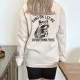 Raccoon Sarcasm Oversized Half-Zip Sweatshirt | Cozy Unisex Style Sand