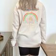 Raccoon Theme Half Zip Oversized Unisex Sweatshirt Sand