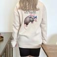 Raccoon Trash Panda Half Zip Sweatshirt - Oversized & Cozy Sand