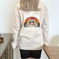 Raccoon Whisperer Oversized Half Zip Sweatshirt | Vintage Lover Theme Sand