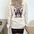Retro Raccoon Graphic | Feral Energy Summer Half-Zip Sweatshirt Sand
