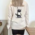 Retro Raccoon Rock Sweatshirt - Unisex Half Zip, Oversized Sand