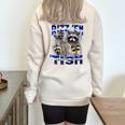 Rizz Autistic Raccoon Sweatshirt | Oversized Half Zip | Fun & Playful Sand
