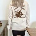 Sarcastic Raccoon Oversized Sweatshirt - Humorous Knit for Everyday Sand