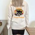 Save The Trash Pandas Raccoon Shirt Raccoon Animal T-Shirt Half Zip Oversized Sweatshirt Sand
